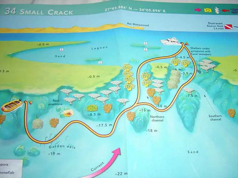 smallcrack dive site map
